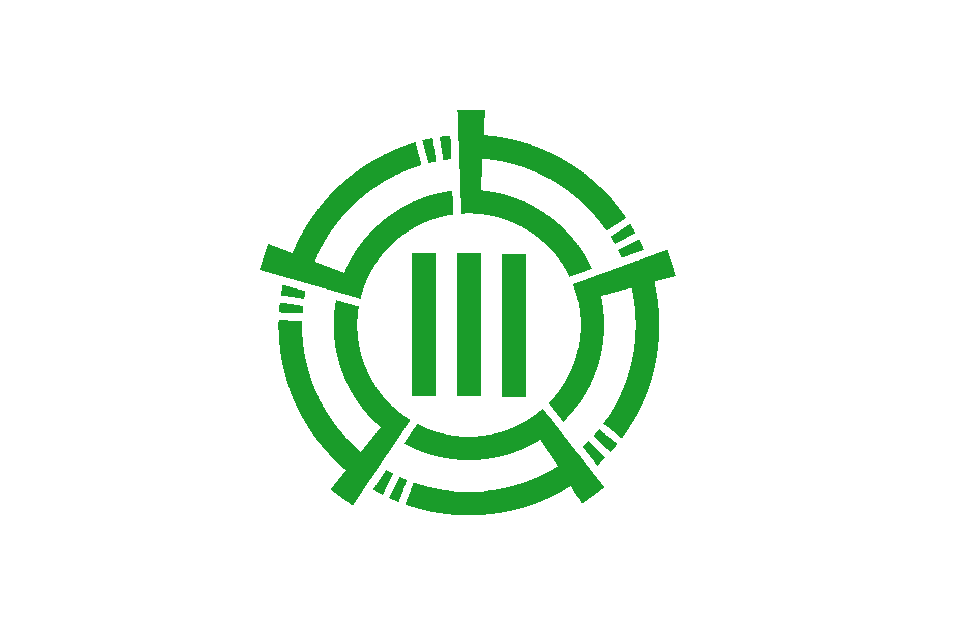 Flag Of Ibigawa, Gifu (1955тАУ2005) Logo Vector Logo